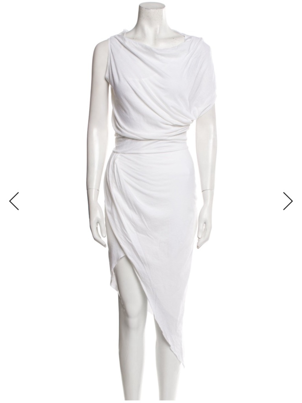 Helmut Lang Draped Asymmetrical Dress size S